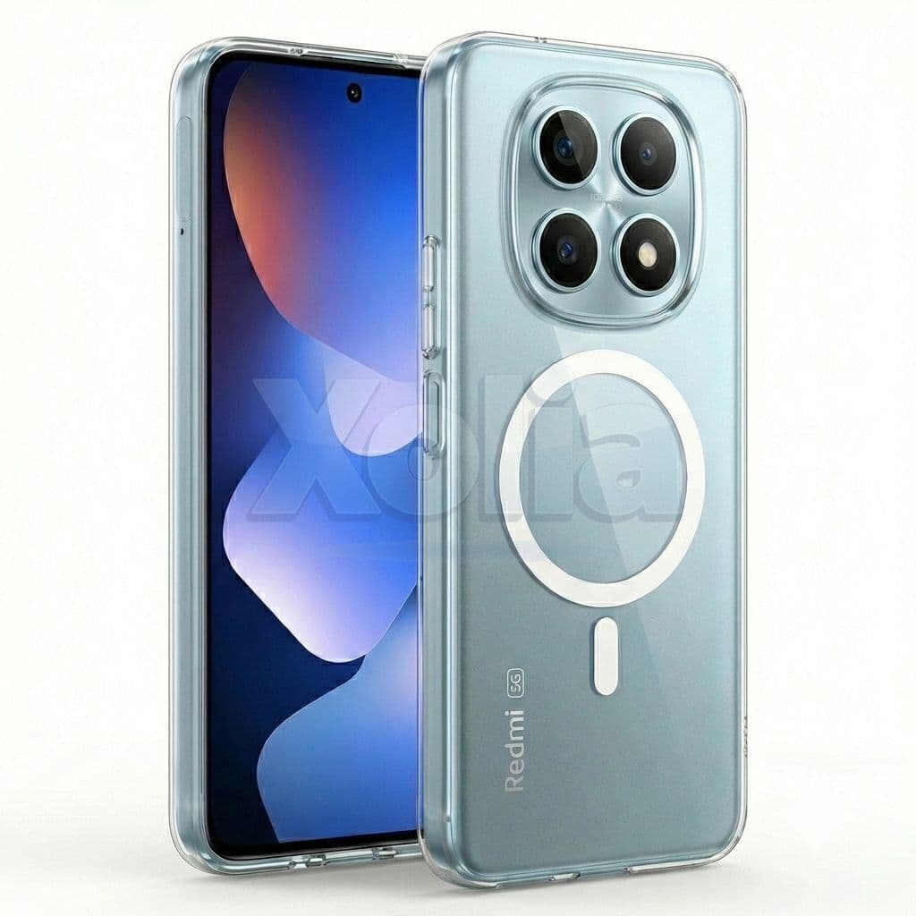 Xolia Anti Yellow Back Cover for POCO M8 5G (Transparent, Shock Proof, Polycarbonate, Pack of: 1)