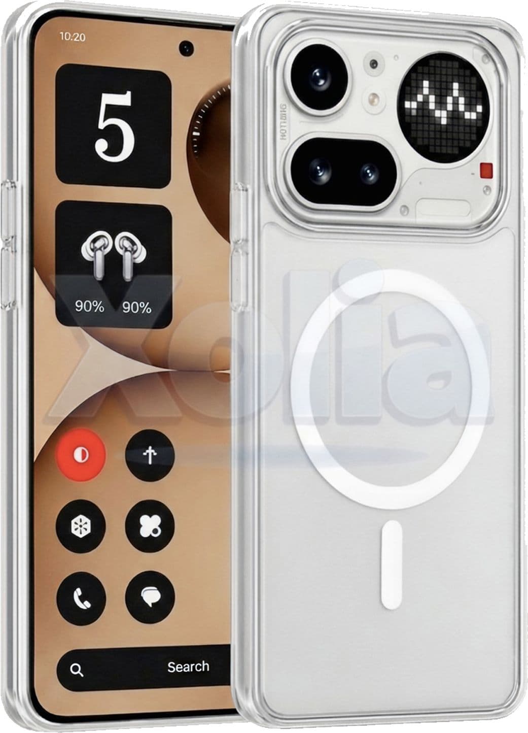 Xolia Back Cover for Nothing Phone 4a Pro 5G (White, Shock Proof, Polycarbonate, Silicon, Pack of: 1)