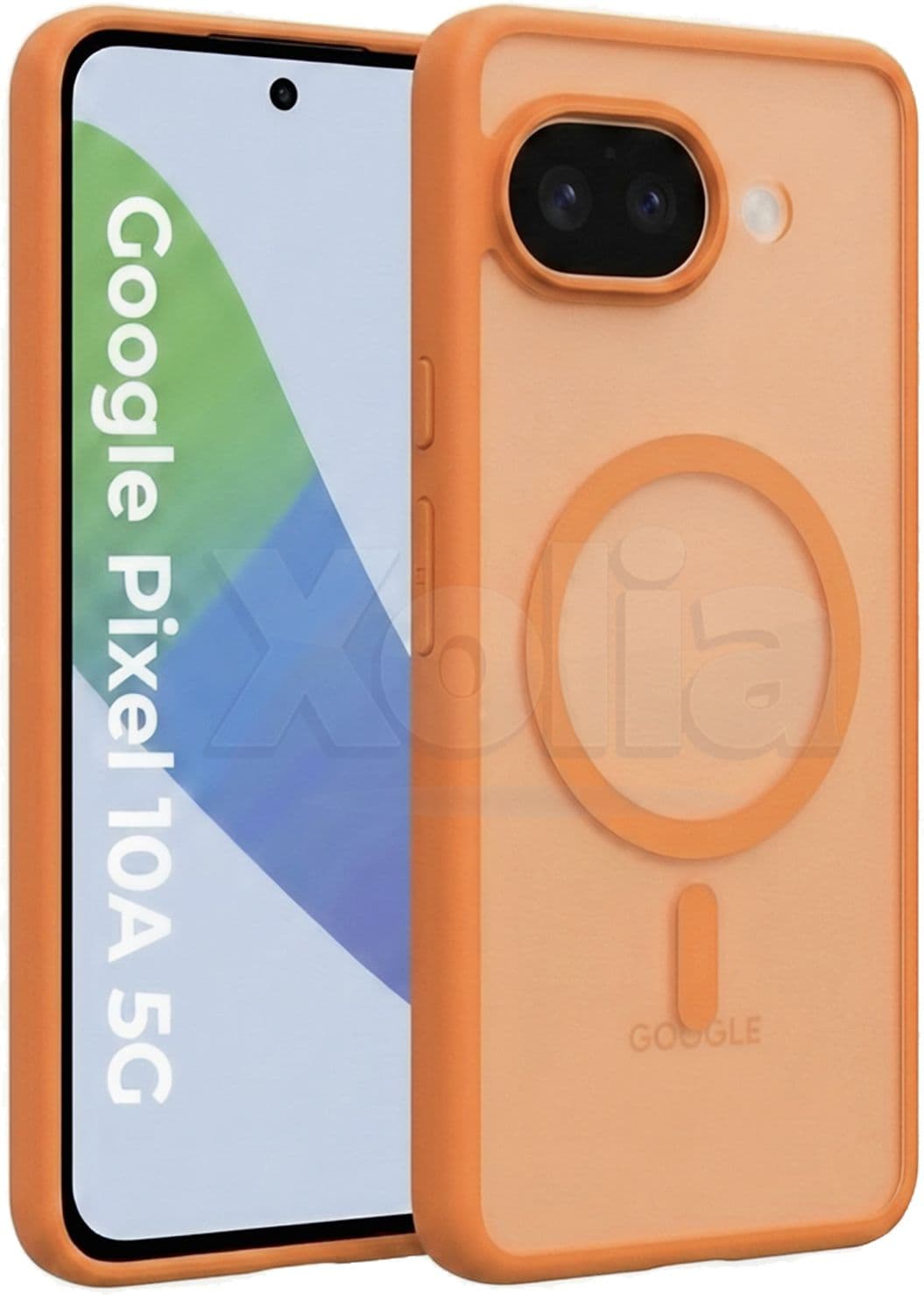 Xolia Back Cover for Google Pixel 10A (Orange, Shock Proof, Polycarbonate, Silicon, Pack of: 1)