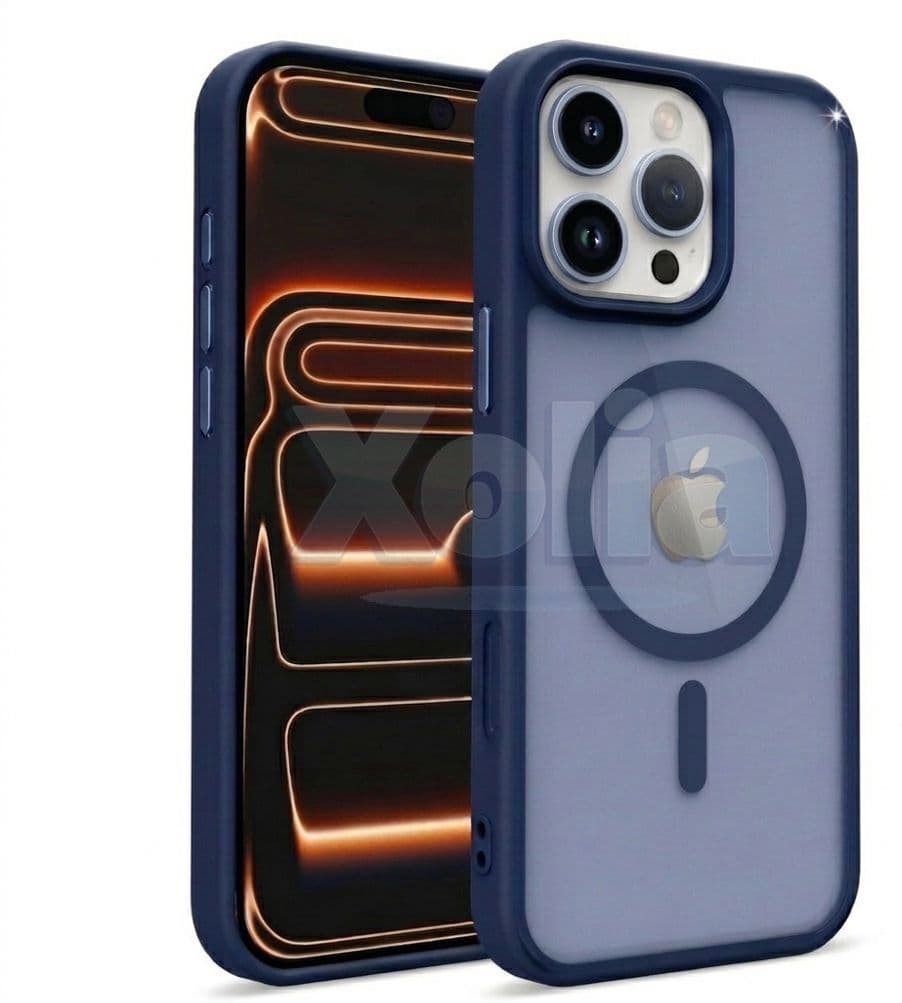 Xolia Back Cover for Apple iPhone 16 Pro (Blue, Shock Proof, Polycarbonate, Silicon, Pack of: 1)