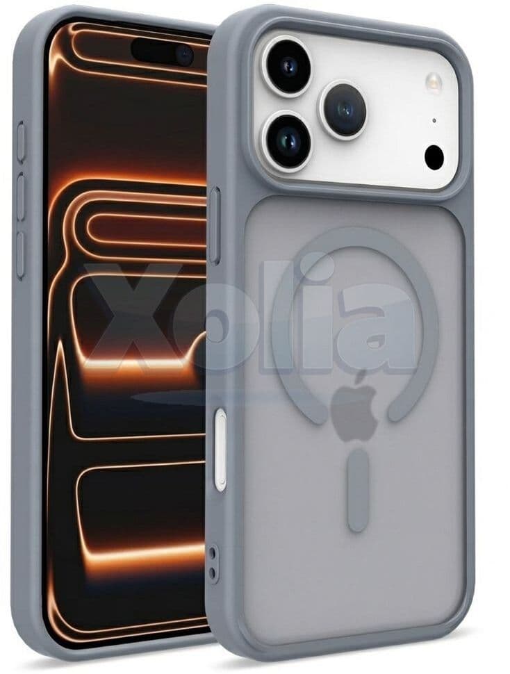 Xolia Back Cover for Apple iPhone 17 Pro (Grey, Shock Proof, Polycarbonate, Silicon, Pack of: 1)